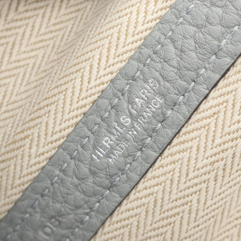 Hermes Tote Bag Garden Party TPM Gris Perle Leather