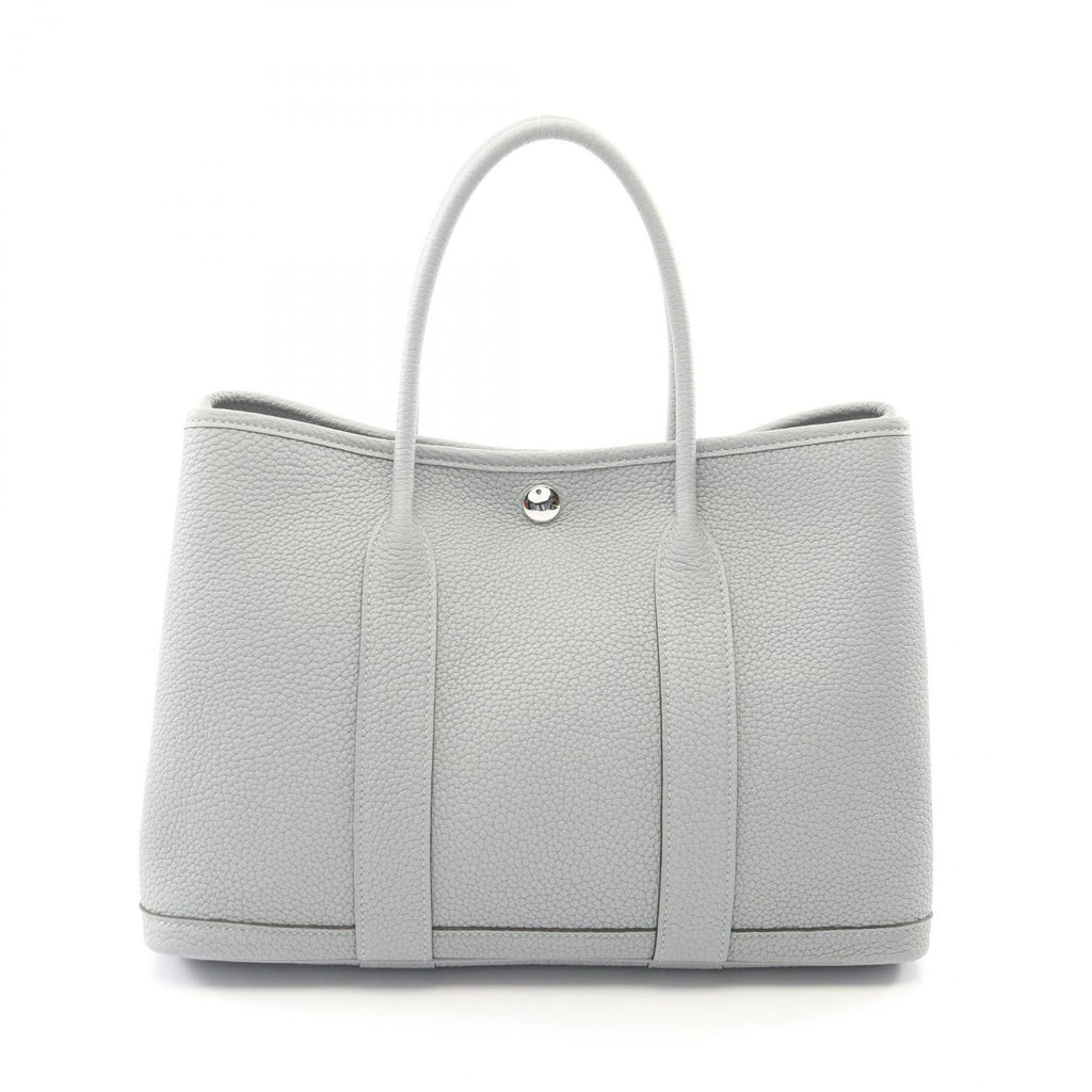 Hermes Tote Bag Garden Party TPM Gris Perle Leather