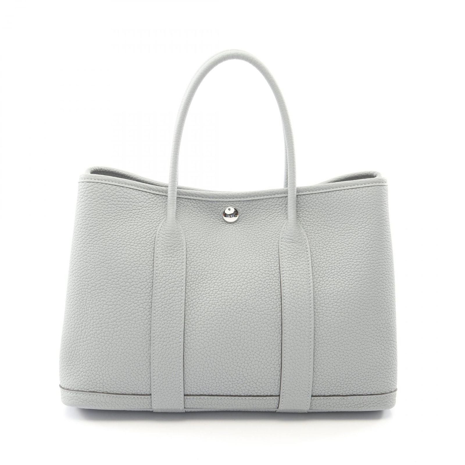 Hermes Tote Bag Garden Party TPM Gris Perle Leather