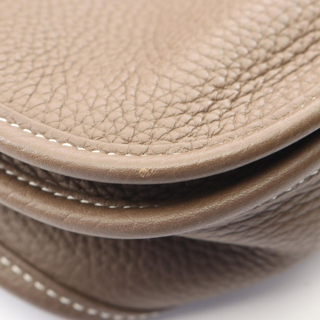 Hermes Shoulder Bag Evelyne 3 Trois PM Etoupe Leather