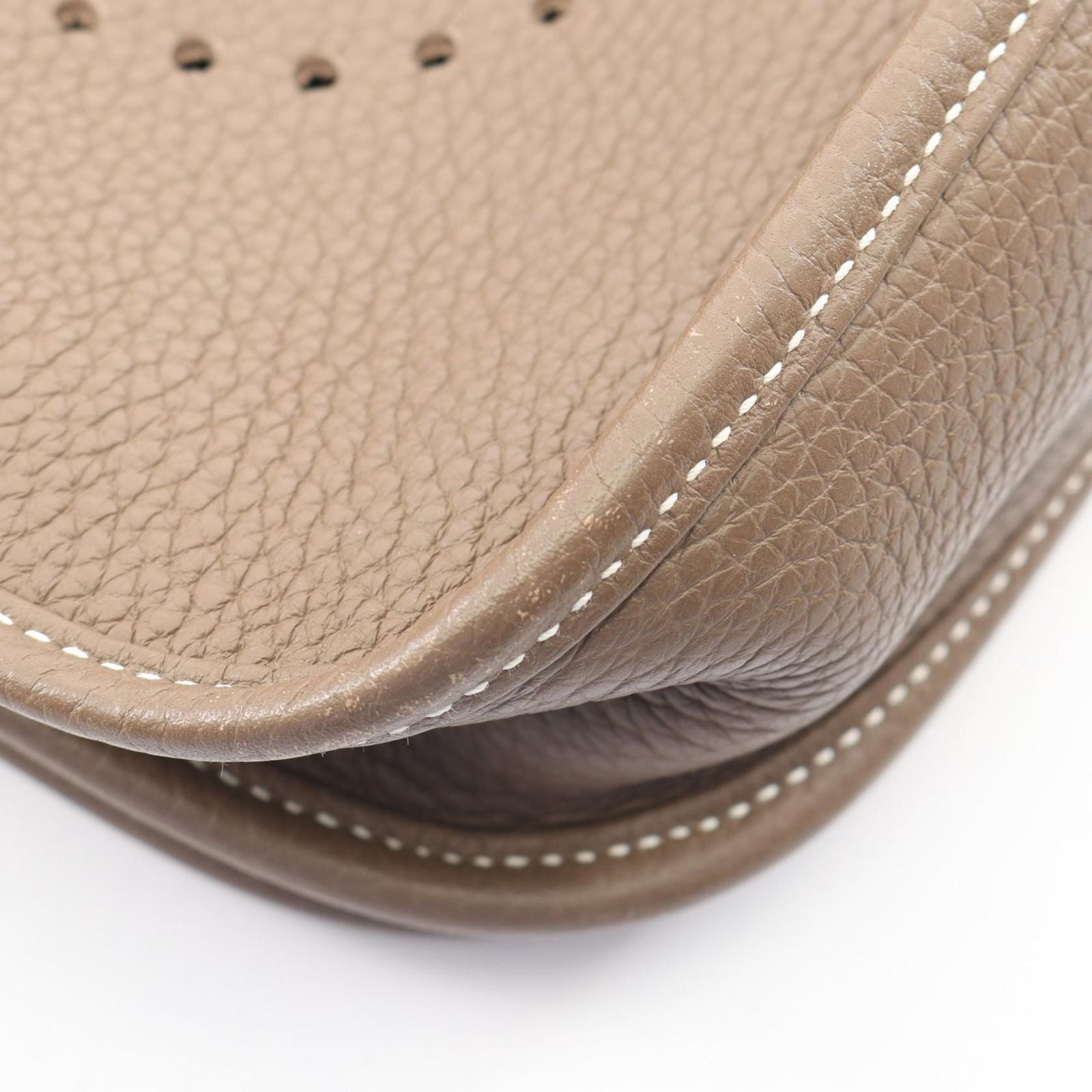 Hermes Shoulder Bag Evelyne 3 Trois PM Etoupe Leather