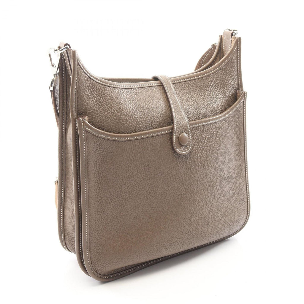Hermes Shoulder Bag Evelyne 3 Trois PM Etoupe Leather
