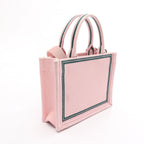 Dior Tote Bag Book Small 2-Way Pink Canvas