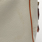 Hermes Handbag Plume 32 Bicolor White Potiron Leather 32