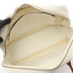 Hermes Handbag Plume 32 Bicolor White Potiron Leather 32