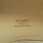 Hermes Handbag Plume 32 Bicolor White Potiron Leather 32