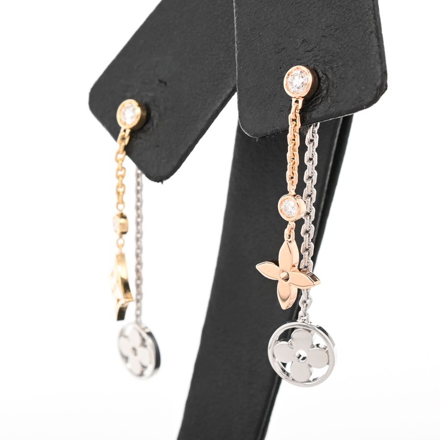 Louis Vuitton Earrings Monogram Idylle Double Chain — view 2