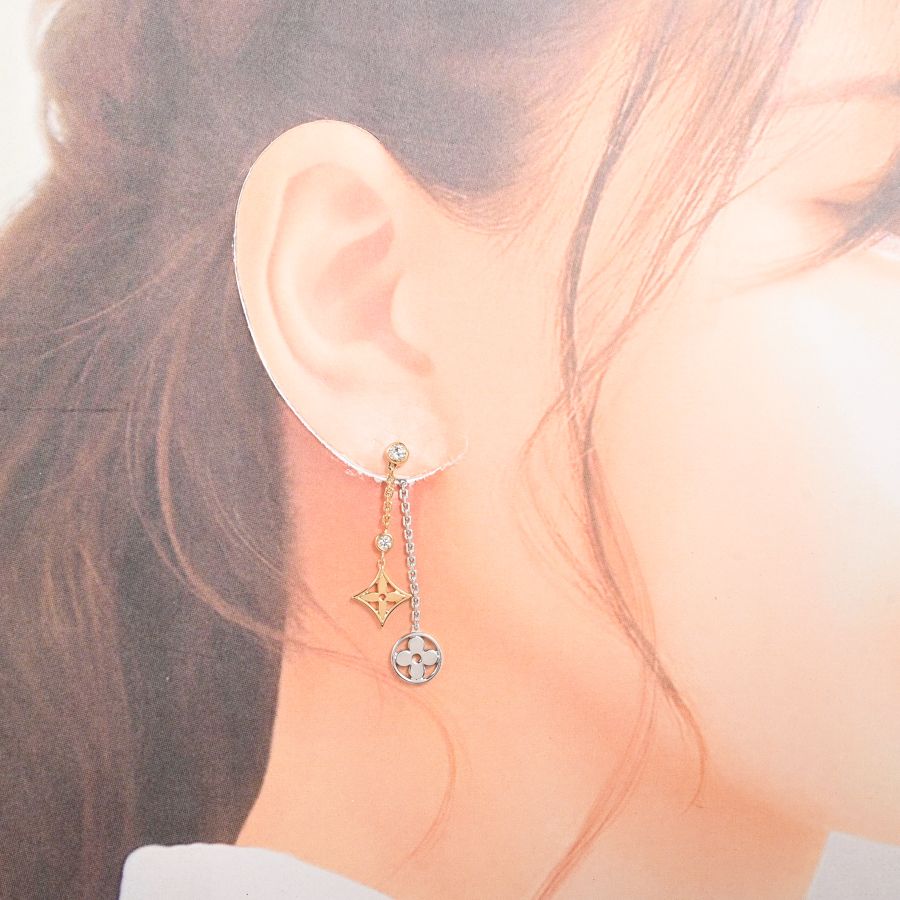 Louis Vuitton Earrings Monogram Idylle Double Chain — view 5