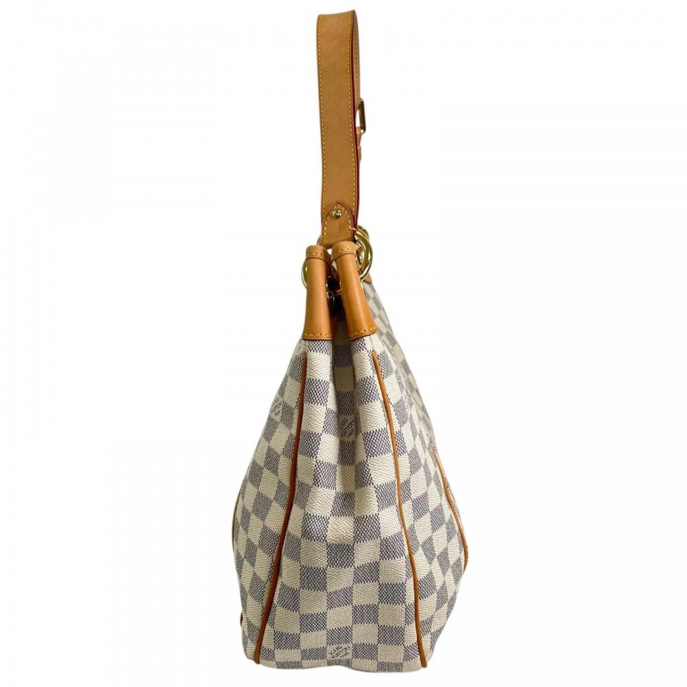Louis Vuitton Shoulder Bag Galleria PM Damier Azur Canvas White Gold — view 3