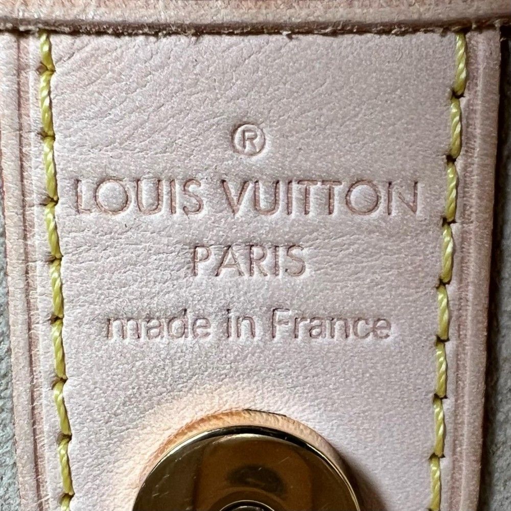 Louis Vuitton Shoulder Bag Galleria PM Damier Azur Canvas White Gold — view 7