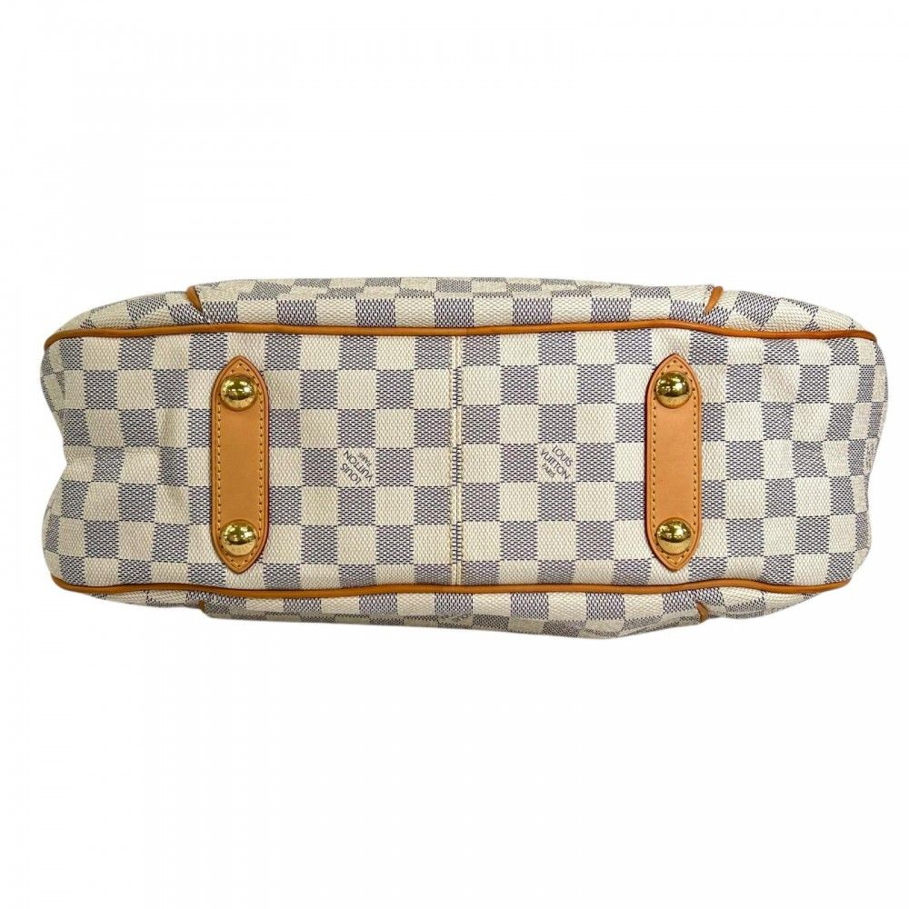 Louis Vuitton Shoulder Bag Galleria PM Damier Azur Canvas White Gold — view 4