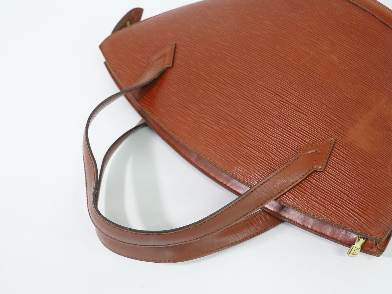 Louis Vuitton LV Saint Jacques Epi Leather Handbag Kenya Brown