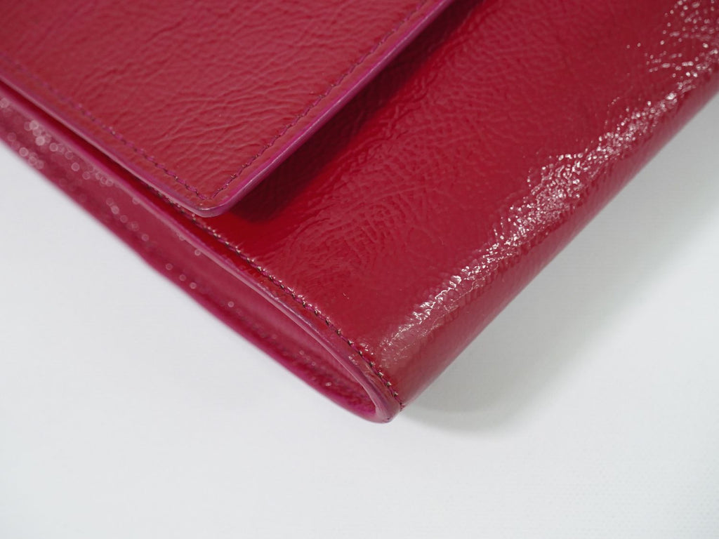 Saint Laurent YSL Belle de Jour Clutch Patent Leather