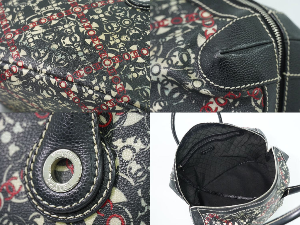 Chanel Coco Travel Mini Boston Bag Black