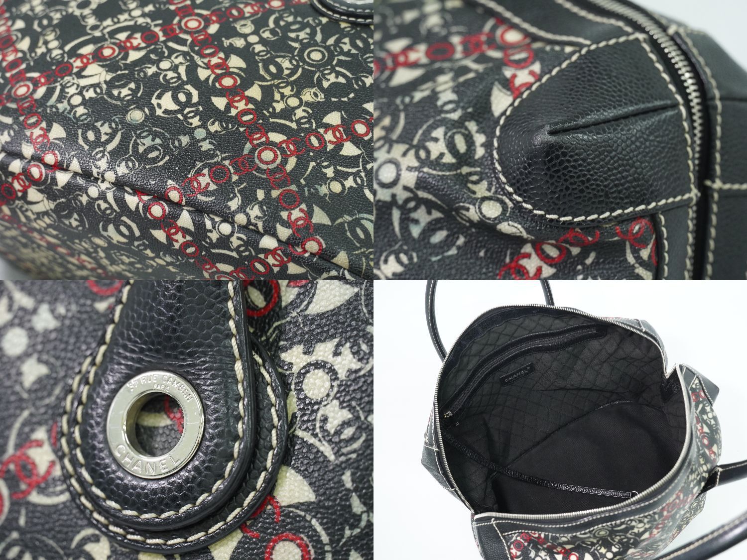 Chanel Coco Travel Mini Boston Bag Black