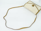 Celine Macadam 2-Way Shoulder Bag Clutch Pochette White