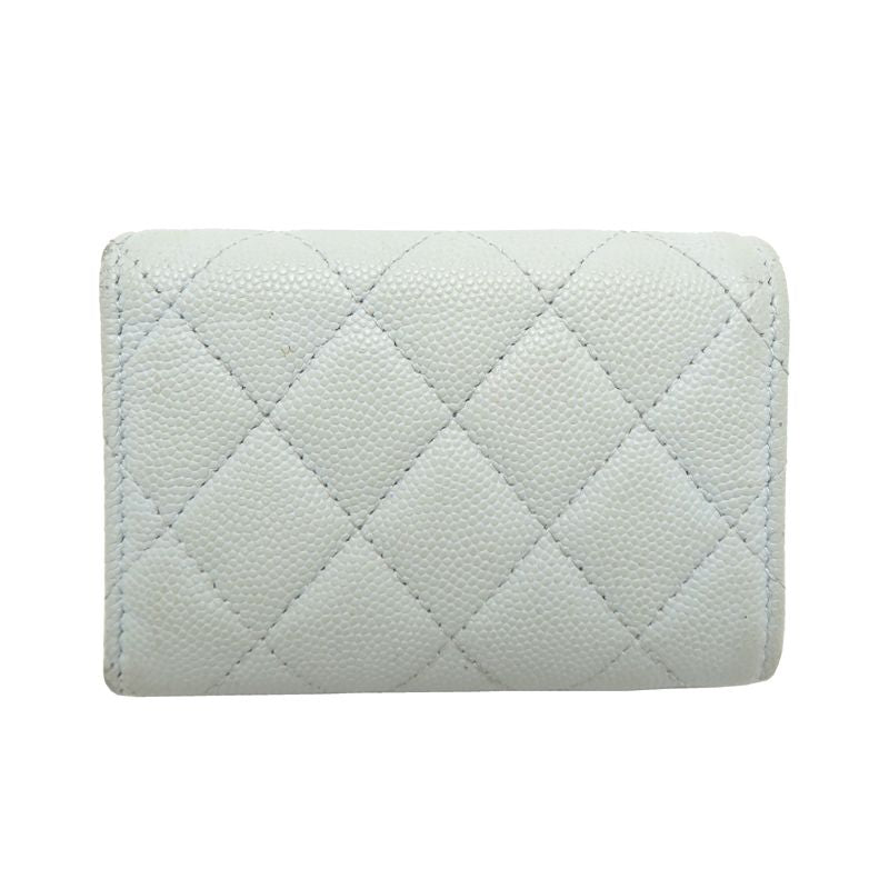 Chanel Trifold Wallet Blue