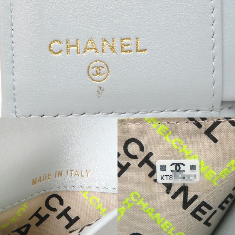 Chanel Trifold Wallet Blue