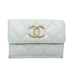 Chanel Trifold Wallet Blue