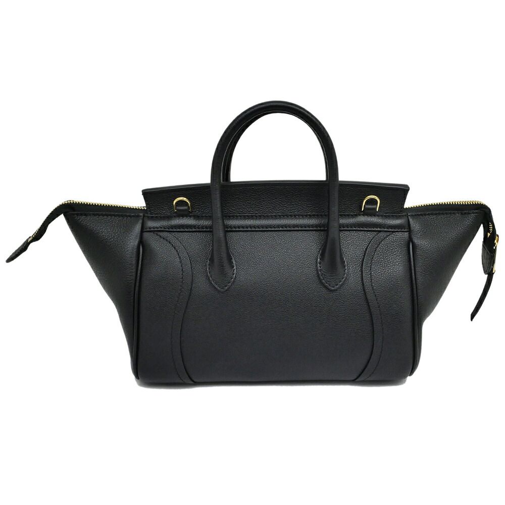 Celine Little Luggage Black Calfskin 2-Way Handbag