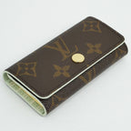 Louis Vuitton Monogram Key Case Multicles 4 Minty Quadruple Strand Key Holder