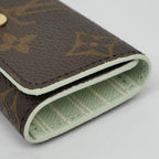 Louis Vuitton Monogram Key Case Multicles 4 Minty Quadruple Strand Key Holder