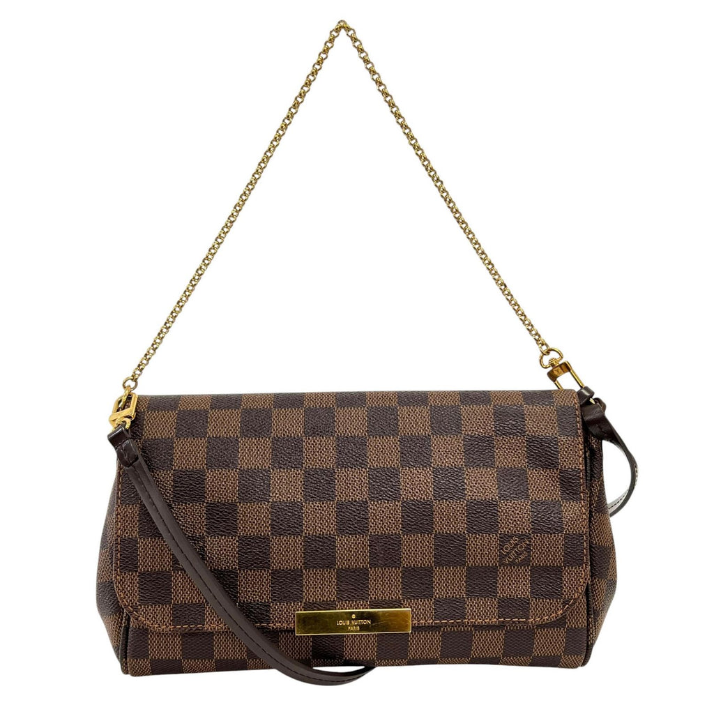 Louis Vuitton Shoulder Bag Favorite MM Brown Damier