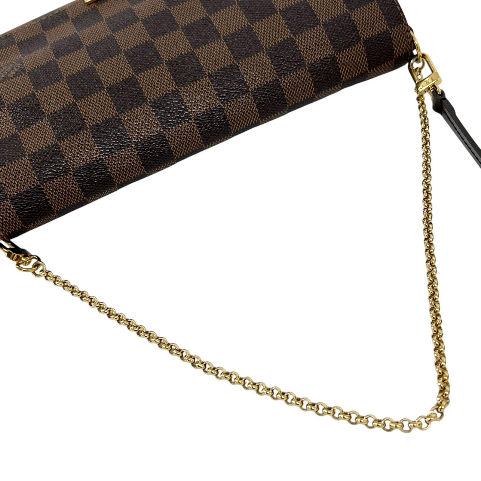 Louis Vuitton Shoulder Bag Favorite MM Brown Damier