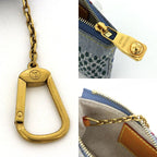 Louis Vuitton Pochette Cles Key Case Blue Key Holder