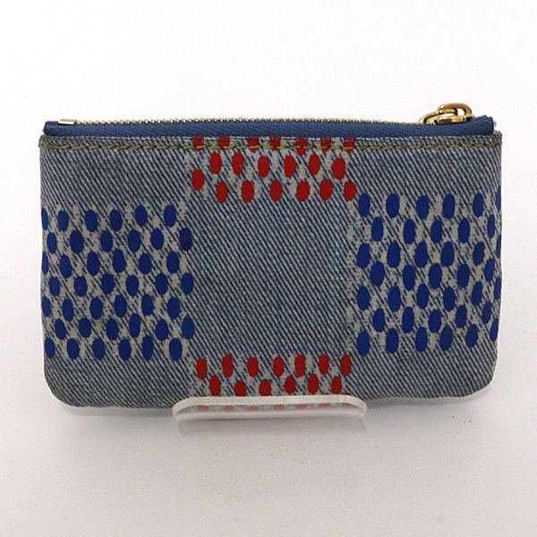Louis Vuitton Pochette Cles Key Case Blue Key Holder