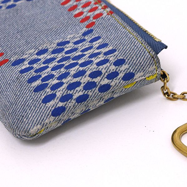 Louis Vuitton Pochette Cles Key Case Blue Key Holder