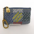 Louis Vuitton Pochette Cles Key Case Blue Key Holder