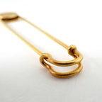 Hermes Series Gold Brooch