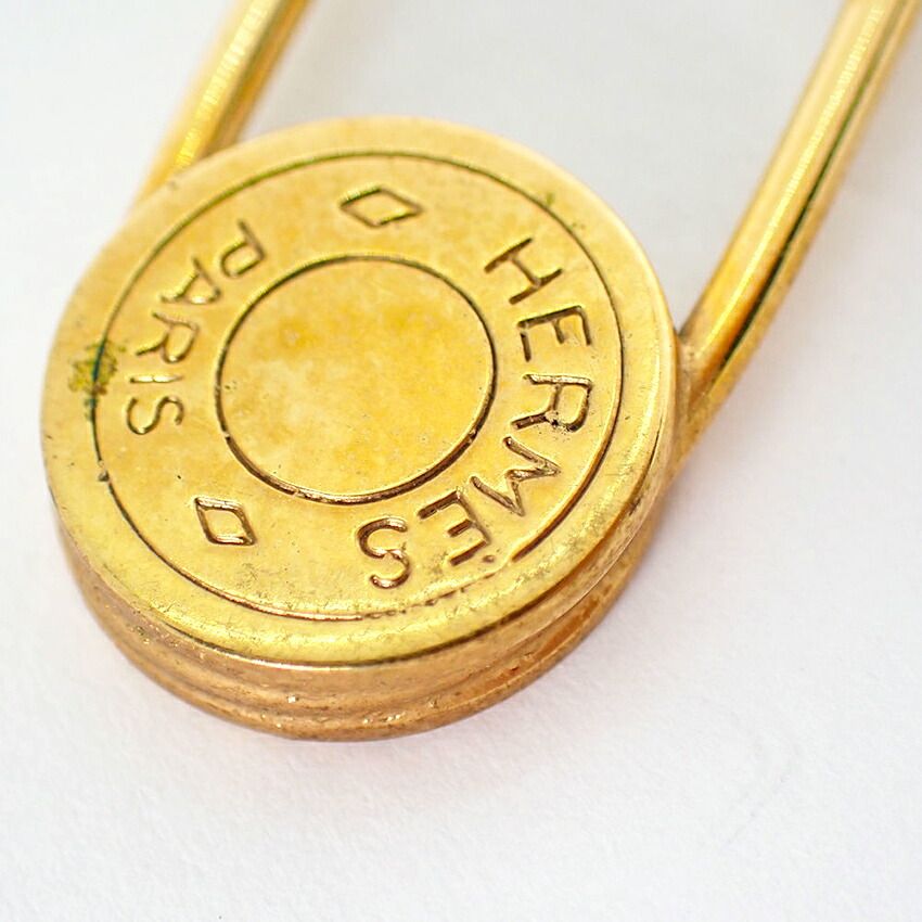 Hermes Series Gold Brooch