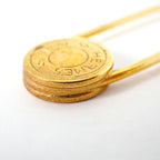 Hermes Series Gold Brooch