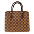 Louis Vuitton Bag Handbag Damier Canvas Triana Brown Handle Adult Outing