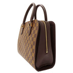 Louis Vuitton Bag Handbag Damier Canvas Triana Brown Handle Adult Outing