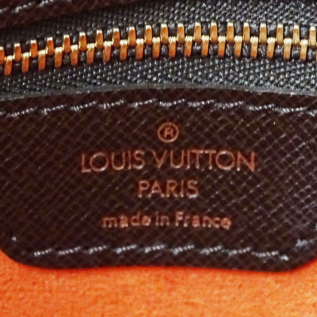 Louis Vuitton Bag Handbag Damier Canvas Triana Brown Handle Adult Outing