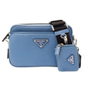 Prada Shoulder Bag Saffiano Light Blue