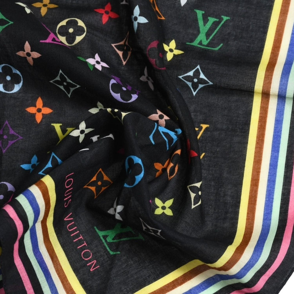 Louis Vuitton Handkerchief Scarf Multicolor I Love Monogram Takashi Murakami — view 3