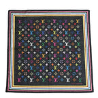Louis Vuitton Handkerchief Scarf Multicolor I Love Monogram Takashi Murakami