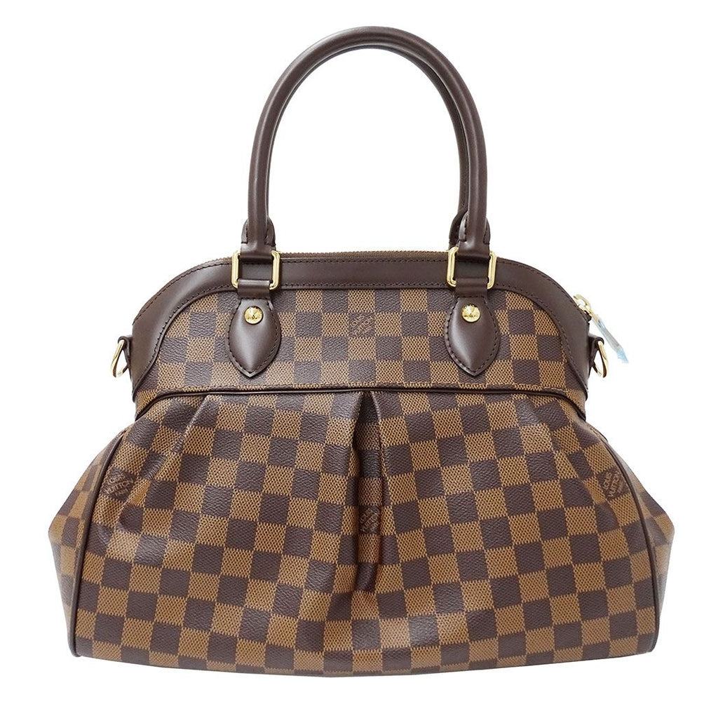 Louis Vuitton 2-Way Shoulder Bag Damier Canvas Trevi PM Brown Handle Adult