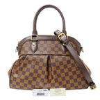 Louis Vuitton 2-Way Shoulder Bag Damier Canvas Trevi PM Brown Handle Adult
