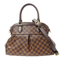 Louis Vuitton 2-Way Shoulder Bag Damier Canvas Trevi PM Brown Handle Adult
