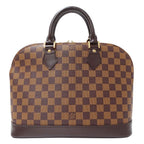 Louis Vuitton Bag Handbag Damier Canvas Alma Brown Handle Adult