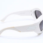 Bottega Veneta Shield Sunglasses Eyewear 63 Acetate White — view 5