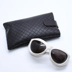Bottega Veneta Shield Sunglasses Eyewear 63 Acetate White