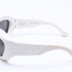 Bottega Veneta Shield Sunglasses Eyewear 63 Acetate White — view 6