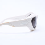 Bottega Veneta Shield Sunglasses Eyewear 63 Acetate White — view 8