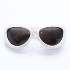 Bottega Veneta Shield Sunglasses Eyewear 63 Acetate White — view 2